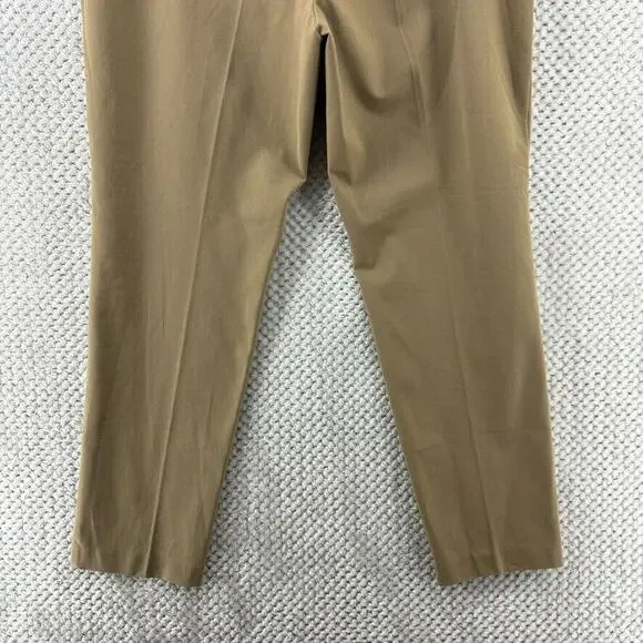 J Jill Pants Women 14 Khaki Beige Tobacco Precision Stretch Mid Rise Stretch New - Picture 8 of 15